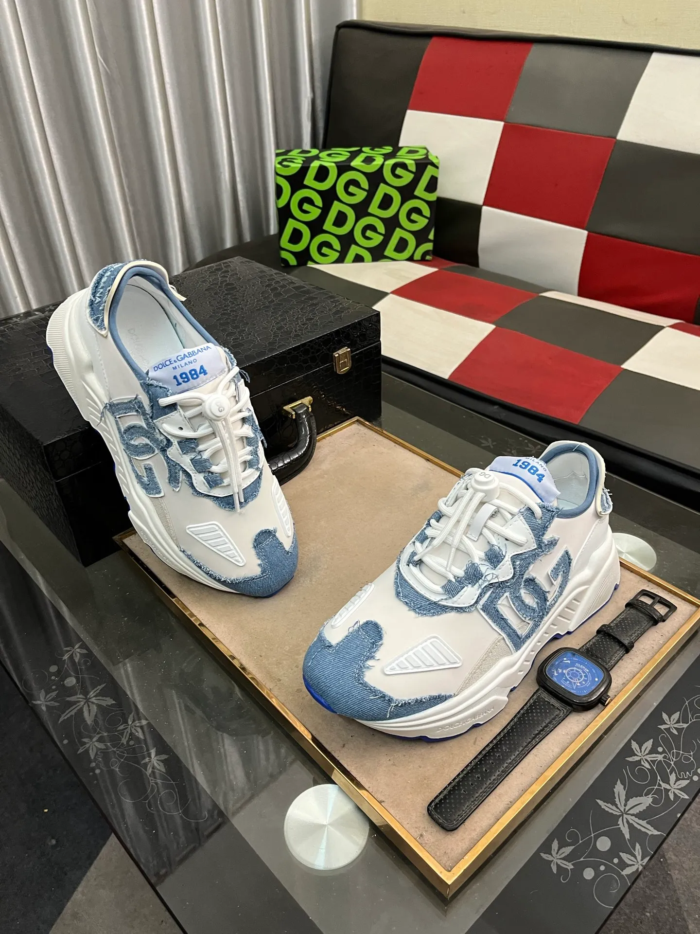 Men's shoes 💰480⌚️⌚️[DG] The latest official high-top casual, men's shoes original quality imported first-layer cowhide stitching ➕Yangli [Proud] In terms of materials and workmanship, it beats all versions on the market 💕The highest quality shipments. Real photos, imported fabrics highlight the unique charm of the brand 😘The shoelaces are also original custom-made 👻Classic lace-up shoes are very comfortable on the feet, size 35-46